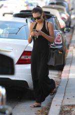 NAYA RIVERA in Black Dress Out and About in Beverly Hills