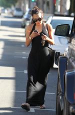 NAYA RIVERA in Black Dress Out and About in Beverly Hills