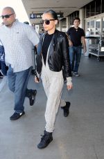 NICOLE RICHIE Arrives at Los Angeles International Airport