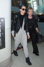 NICOLE RICHIE Arrives at Los Angeles International Airport