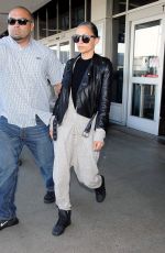 NICOLE RICHIE Arrives at Los Angeles International Airport