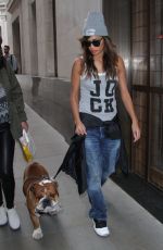 NICOLE SCHERZINGER Arrives at Her Hotel in London