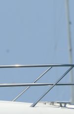 NICOLE SCHERZINGER in Bikini at a Yacht in Ibiza