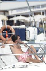 NICOLE SCHERZINGER in Bikini at a Yacht in Ibiza