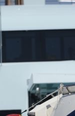 NICOLE SCHERZINGER in Bikini at a Yacht in Ibiza