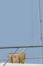 NICOLE SCHERZINGER in Bikini at a Yacht in Ibiza