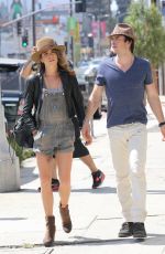NIKKI REED and Ian Somerhalder Out And About in Los Angeles