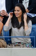 OLIVIA MUNN at Moet & Chandon Suite at US Open in New York