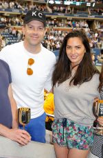 OLIVIA MUNN at Moet & Chandon Suite at US Open in New York