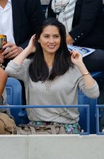 OLIVIA MUNN at Moet & Chandon Suite at US Open in New York