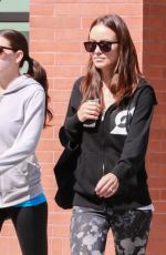 OLIVIA WILDE Heading to a Gym in New York