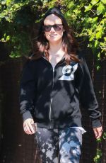 OLIVIA WILDE Heading to a Gym in New York