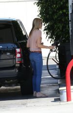 PAIGE BUTCHER at a Gas Station in Los Angeles