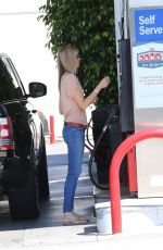 PAIGE BUTCHER at a Gas Station in Los Angeles