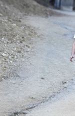 Pregnant ALI LARTER in Tights Out Hiking at Runyun Canyon 2909