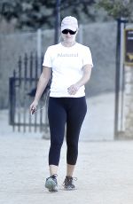 Pregnant ALI LARTER in Tights Out Hiking at Runyun Canyon 2909