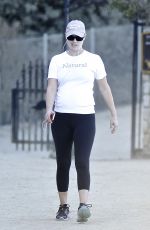 Pregnant ALI LARTER in Tights Out Hiking at Runyun Canyon 2909