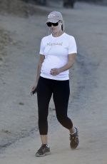 Pregnant ALI LARTER in Tights Out Hiking at Runyun Canyon 2909