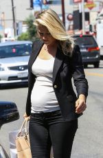Pregnant ALI LARTER Out and About in West Hollywood