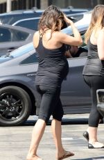 Pregnant MILA KUNIS in Tights Out and About in Los Angeles 0509