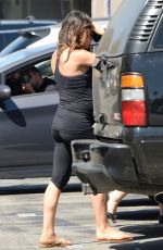 Pregnant MILA KUNIS in Tights Out and About in Los Angeles 0509