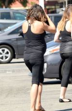Pregnant MILA KUNIS in Tights Out and About in Los Angeles 0509