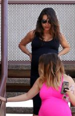Pregnant MILLA KUNIS Leaves a Gym in Los Angeles