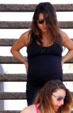 Pregnant MILLA KUNIS Leaves a Gym in Los Angeles