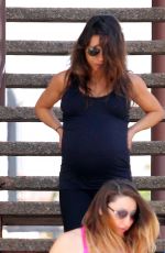 Pregnant MILLA KUNIS Leaves a Gym in Los Angeles