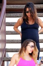 Pregnant MILLA KUNIS Leaves a Gym in Los Angeles