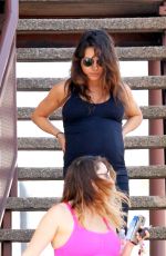 Pregnant MILLA KUNIS Leaves a Gym in Los Angeles
