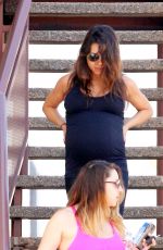Pregnant MILLA KUNIS Leaves a Gym in Los Angeles
