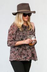 REESE WITHERSPOON Arrives at Rossano Ferretti Hairspa in Beverly Hills