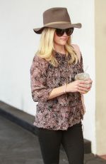 REESE WITHERSPOON Arrives at Rossano Ferretti Hairspa in Beverly Hills