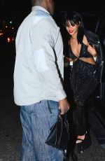 RIHANNA Arrives at a Birthday Party in New York