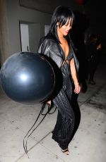 RIHANNA Arrives at a Birthday Party in New York