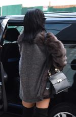 RIHANNA Arrives at a Recording Studio in Chelsea