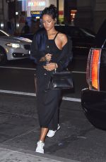 RIHANNA Arrives at a Recording Studio in New York 2309