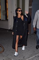 RIHANNA Arrives at a Recording Studio in New York 2309