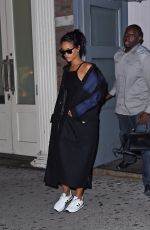 RIHANNA Arrives at a Recording Studio in New York 2309