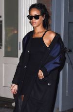 RIHANNA Arrives at a Recording Studio in New York 2309