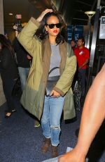 RIHANNA Arrives at Los Angeles International Airport 2809