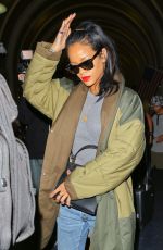 RIHANNA Arrives at Los Angeles International Airport 2809