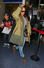 RIHANNA Arrives at Los Angeles International Airport 2809