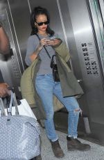 RIHANNA Arrives at Los Angeles International Airport 2809