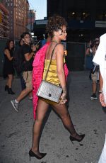 RIHANNA Arrives at Nobu Restaurant in Tribeca