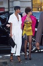 RIHANNA Arrives at Nobu Restaurant in Tribeca