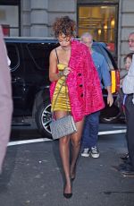 RIHANNA Arrives at Nobu Restaurant in Tribeca