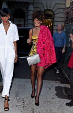 RIHANNA Arrives at Nobu Restaurant in Tribeca