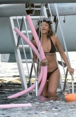 RIHANNA in Bikini at a Boat in Barbados
